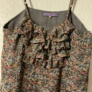 Sugarlips Charcoal and Lavender Blouse M